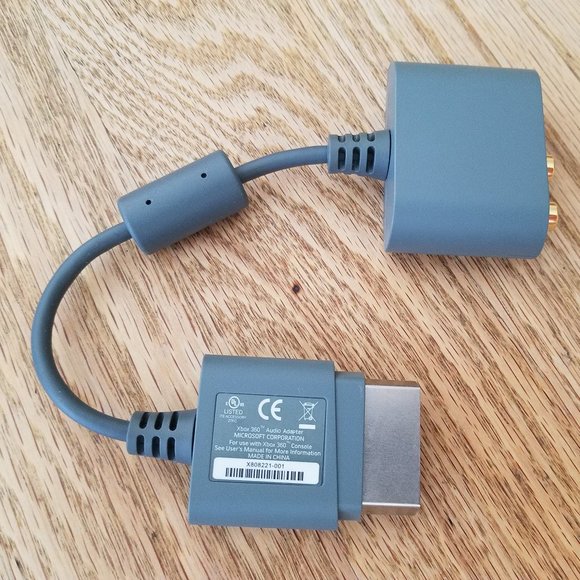 Microsoft Xbox 360 Audio Adapter X808221-001 - OEM Gray - Picture 1 of 4